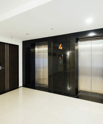 elevator in building